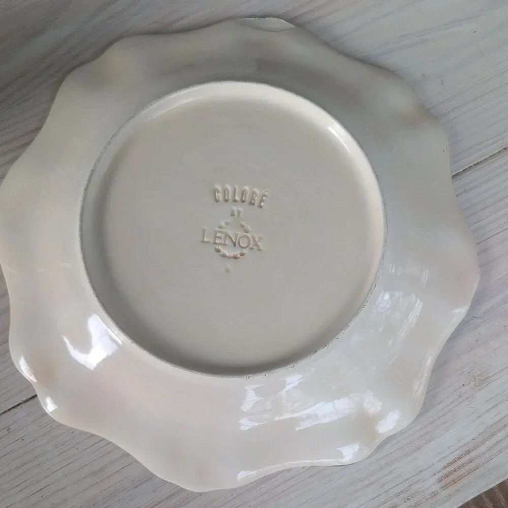 Lenox Dinner Plate Green Colore Verde VERDE 9” Italy